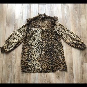 ZARA animal print baby doll dress - Size Small